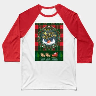 Happy Winter Holiday Christmas & Happy New Year Baseball T-Shirt